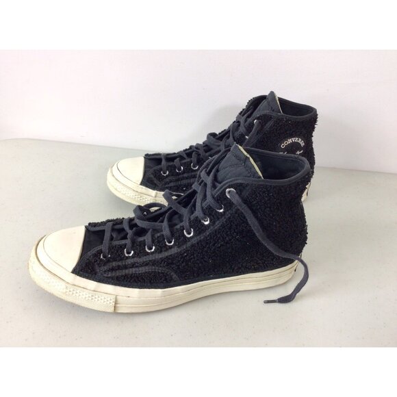 Converse Chuck Taylor High Tops Shoes Shearling Fleece Mens 10 - Picture 5 of 10